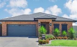 Brick used as cladding material as an exterior of residential house