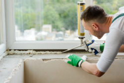 Sealing window gaps by draught proofing 